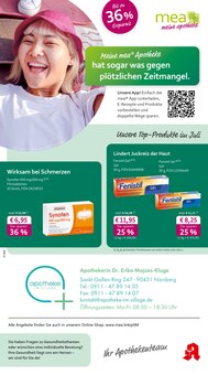 Aktueller mea - meine apotheke Prospekt "Unsere Juli-Angebote" für Nürnberg Aktueller mea - meine apotheke Prospekt für Nürnberg mit Seiten