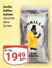 Kaffeebohnen im Angebot bei GLOBUS in Neustadt Kaffeebohnen Angebote von Gorilla bei GLOBUS Neustadt für 19,49 €