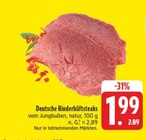Deutsche Rinderhüftsteaks Angebote bei E center Pirna für 1,99 €