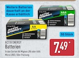 Batterien AA Mignon LR6 von Activ Energy im aktuellen ALDI Nord Prospekt