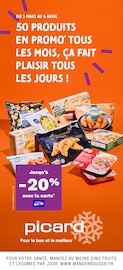 Catalogue Supermarchés Picard en cours à Sainte-Feyre et alentours, "50 produits en promo* tous les mois, ça fait plaisir tous les jours !", 10 pages, 03/03/2025 - 06/04/2025