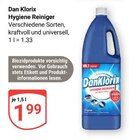 Hygiene Reiniger im Angebot bei GLOBUS in Maintal Hygiene Reiniger Angebote von Dan Klorix bei GLOBUS Maintal für 1,99 €