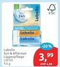 Sun & Aftersun Lippenpflege LSF50 von Labello für 3,99 € bei budni im Angebot Sun & Aftersun Lippenpflege LSF50 von Labello im aktuellen budni Prospekt