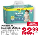 Pampers XXL Maxipack Windeln Angebote von Pampers bei E center Rastatt für 22,99 €