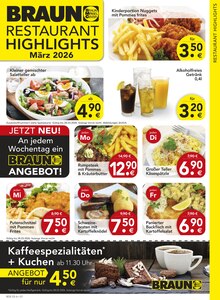 Kaffee im BRAUN Möbel-Center Prospekt "Restaurant Highlights" mit 4 Seiten (Albstadt)