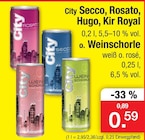 Zimmermann Sehnde - Secco, Rosato, Hugo, Kir Royal oder Weinschorle Angebot im Prospekt Secco, Rosato, Hugo, Kir Royal oder Weinschorle bei Zimmermann im Sehnde Prospekt für 0,59 €