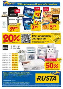 Aufbewahrungsbox im aktuellen Rusta Prospekt (Essen) Aufbewahrungsbox im Rusta Prospekt "Willkommen zu Hause in Schweden!" mit 24 Seiten (Essen)