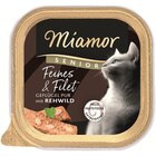 Miamor Feines & Filet Senior Geflügel Pur & Rehwild 100 g Angebote von Miamor bei Zookauf Willich für 0,79 €