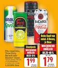 Aktuelles Pitu Caipirinha, Three Sixty, Bacardi oder Absolut Dosen Angebot bei E center in Falkensee ab 1,79 €