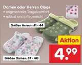 Aktuelles Damen oder Herren Clogs Angebot bei Netto Marken-Discount in Dresden ab 4,99 €