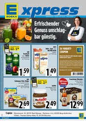 Aktueller E xpress Supermarkt Prospekt in Bad Wiessee und Umgebung, "Erfrischender Genuss unschlagbar günstig" mit 4 Seiten, 14.01.2025 - 18.01.2025