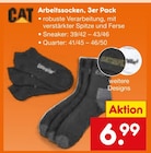 Arbeitssocken Sneaker im Angebot bei Netto Marken-Discount in Neuss Arbeitssocken Sneaker Angebote von CAT bei Netto Marken-Discount Neuss für 6,99 €