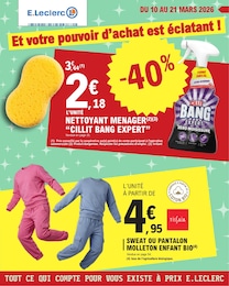 Catalogue Supermarchés E.Leclerc en cours à Condé-sur-l'Escaut et alentours, Et votre pouvoir d'achat est éclatant !, 56 pages, 10/03/2026 - 21/03/2026