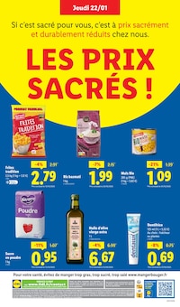 Promotion Huile d'olive vierge dans le prospectus Lidl, valable du 22/01/2026 au 28/01/2026 Promo Huile d'olive vierge dans le catalogue Lidl du moment à la page 31