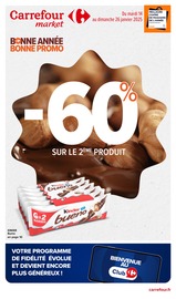 Catalogue Supermarchés Carrefour Market en cours à La Bâtie-Neuve et alentours, "BONNE ANNÉE BONNE PROMO", 20 pages, 14/01/2025 - 26/01/2025