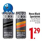 Black Sportdrink im Angebot bei EDEKA in Ravensburg Black Sportdrink Angebote von Nocco bei EDEKA Ravensburg für 1,29 €