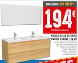 Promo Meuble salle de bains double vasque 120 cm à 194,00 € dans le catalogue Brico Cash à Sablé-sur-Sarthe