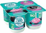 Intermarché - YAOURT BRASSÉ BIO PANACHÉS 2 MÛRES 2 MYRTILLES : offre du catalogue Promo YAOURT BRASSÉ BIO PANACHÉS 2 MÛRES 2 MYRTILLES à 1,22 € dans le catalogue Intermarché ""