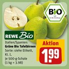 Grüne Bio Tafelbirnen Angebote von REWE Bio bei REWE Buchholz für 1,99 €