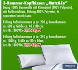 3-Kammer-Kopfkissen von Matz&Co im aktuellen Möbel Mahler Siebenlehn Prospekt für 29,95 €