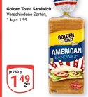 Sandwich im Angebot bei GLOBUS in Zwickau Sandwich Angebote von Golden Toast bei GLOBUS Zwickau für 1,49 €