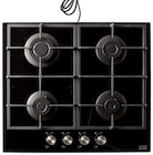 Plaque de cuisson gaz verre noir - Cooke and Lewis en promo chez Brico Dépôt Rezé à 175,00 €