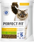 Katzentrockenahrung Sensitive 1+ im Angebot bei REWE in Dortmund Katzentrockenahrung Sensitive 1+ Angebote von Perfect Fit bei REWE Dortmund für 2,99 €