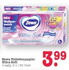 Ultra Soft Toilettenpapier Angebote von Zewa bei E center Wiesbaden für 3,99 €