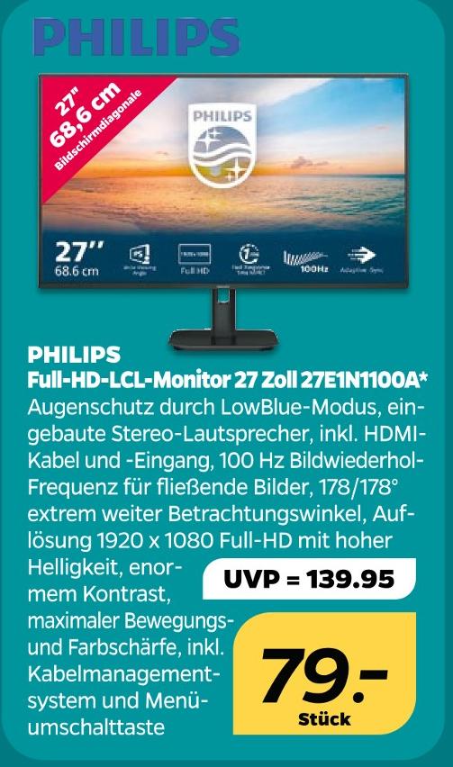 Full-HD-LCL-Monitor 27 Zoll 27E1N1100A