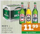 BECK'S bei Getränke A-Z im Brüssow Prospekt für 11,99 €