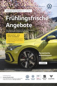 Aktueller Volkswagen Prospekt "Frühlingsfrische Angebote" Seite 1 von 1 Seite für Jülich