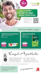 Apotheken Prospekt von mea - meine apotheke in Wahlstedt Aktueller mea - meine apotheke Apotheken Prospekt für Wahlstedt: Unsere August-Angebote mit 4} Seiten, 01.08.2026 - 31.08.2026