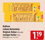 Bahlsen Leibniz Butterkeks Original, Kakao oder weniger Zucker Angebote bei famila Nordost Stade für 1,19 €