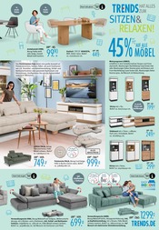 Sideboard im Trends Prospekt in Moers Aktueller Trends Prospekt mit Sideboard, "Alle unter 100€! - Die besten Gründe sich neu einzurichten", Seite 3