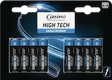 8 piles LR6 high tech - CASINO en promo chez Casino Supermarchés Rennes à 2,50 €