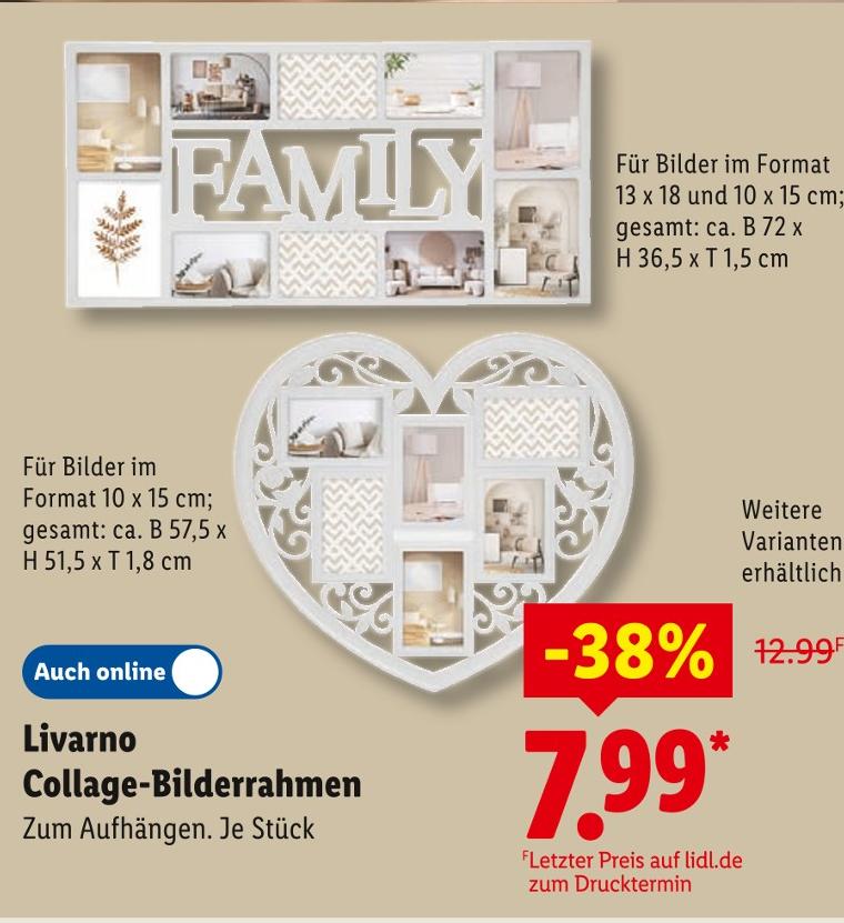 Collage-Bilderrahmen Herz