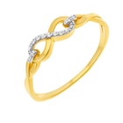 Bague en or jaune et rhodié diamants infini à Le Manège à Bijoux dans Marignane Bague en or jaune et rhodié diamants infini à Le Manège à Bijoux dans Marignane