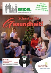 Aktueller Sanitätshaus Orthopädietechnik SEIDEL Nachfolger Matthias Harmuth e.K. Sanitätshaus Prospekt in Schmogrow-Fehrow und Umgebung, "Schenken Sie Gesundheit!" mit 6 Seiten, 13.11.2024 - 31.01.2025