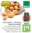 EDEKA Salach - Unsere Heimat – echt & gut Bioland-Kartoffeln Angebot im Prospekt Unsere Heimat – echt & gut Bioland-Kartoffeln bei EDEKA im Salach Prospekt für 1,99 €