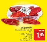 Aktuelle Paprika Angebote bei Marktkauf in Nürnberg Aktuelles Spitzpaprika rot Angebot bei Marktkauf in Nürnberg ab 1,45 €