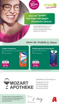 Aktueller mea - meine apotheke Prospekt "Unsere Januar-Angebote" für Düsseldorf Aktueller mea - meine apotheke Prospekt für Düsseldorf mit Seiten