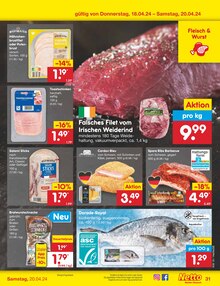 Rindfleisch im Netto Marken-Discount Prospekt "Aktuelle Angebote" mit 49 Seiten (Lübeck)