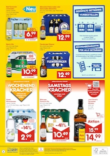 Jack Daniels im Netto Marken-Discount Prospekt "DER ORT, AN DEM DU IMMER AUSGEZEICHNETE PREISE FINDEST." mit 2 Seiten (Bielefeld)