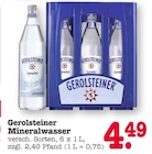 Mineralwasser Angebote von Gerolsteiner bei E center Ettlingen für 4,49 €