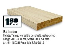 Trockenausbau im aktuellen OBI Prospekt Rahmen für 1,69 € bei OBI im Angebot