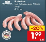 Bratwürste Angebote von Gut Ponholz bei Netto Marken-Discount Fulda für 1,99 €