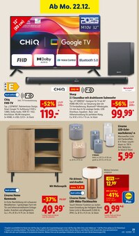 Fernseher im aktuellen Lidl Prospekt (Ingolstadt) Fernseher im Lidl Prospekt "LIDL LOHNT SICH" mit 57 Seiten (Ingolstadt)