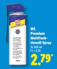 Premium Multifunktionsöl-Spray von W5 für 2,79 € bei Lidl im Angebot Premium Multifunktionsöl-Spray von W5 im aktuellen Lidl Prospekt