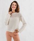 Pull en maille fine à col rond femme - GEMO dans le catalogue Gémo