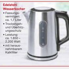 Edelstahl Wasserkocher im Angebot bei Netto Marken-Discount in Weiden Edelstahl Wasserkocher Angebote bei Netto Marken-Discount Weiden für 12,99 €